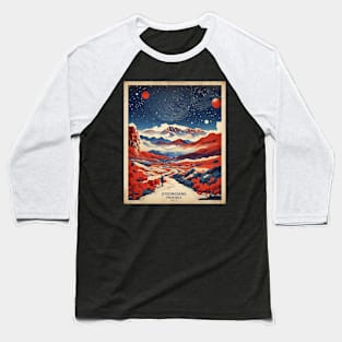 Gyeongsang Province South Korea Starry Night Travel Tourism Retro Vintage Baseball T-Shirt